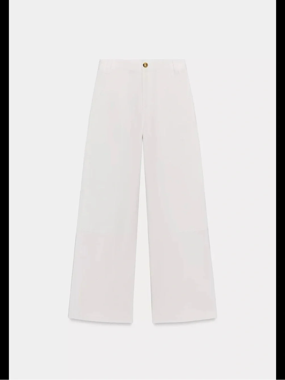 Wide Leg High-Rise Pants in White